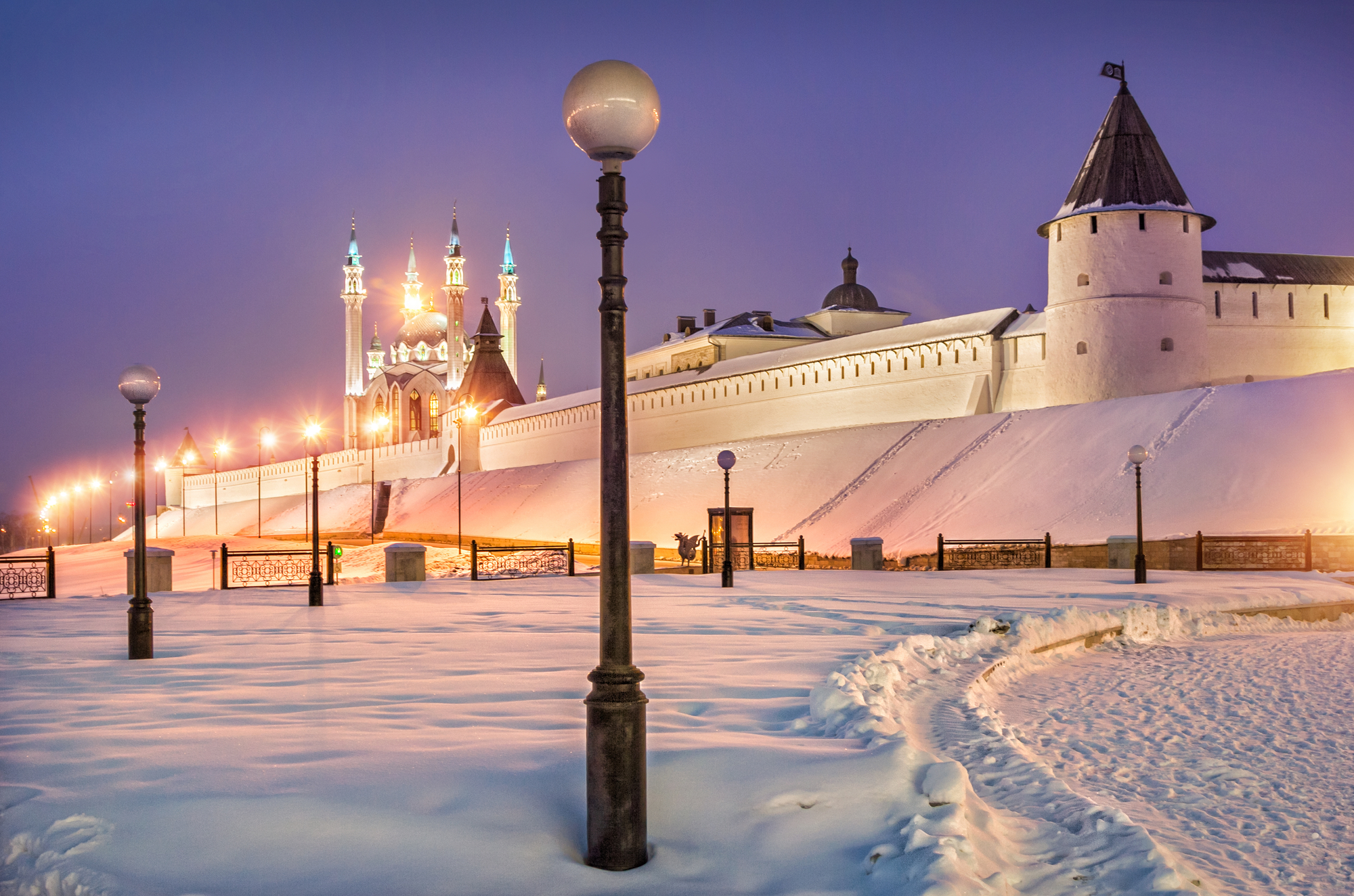 Зимний Казанский кремль