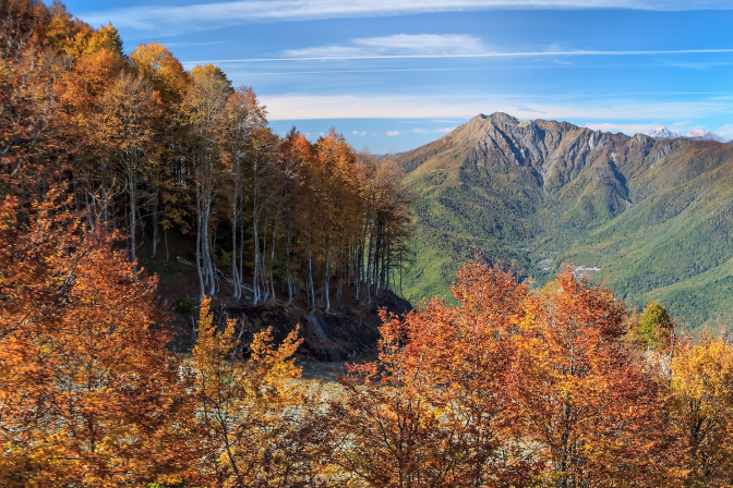 Гора осенью